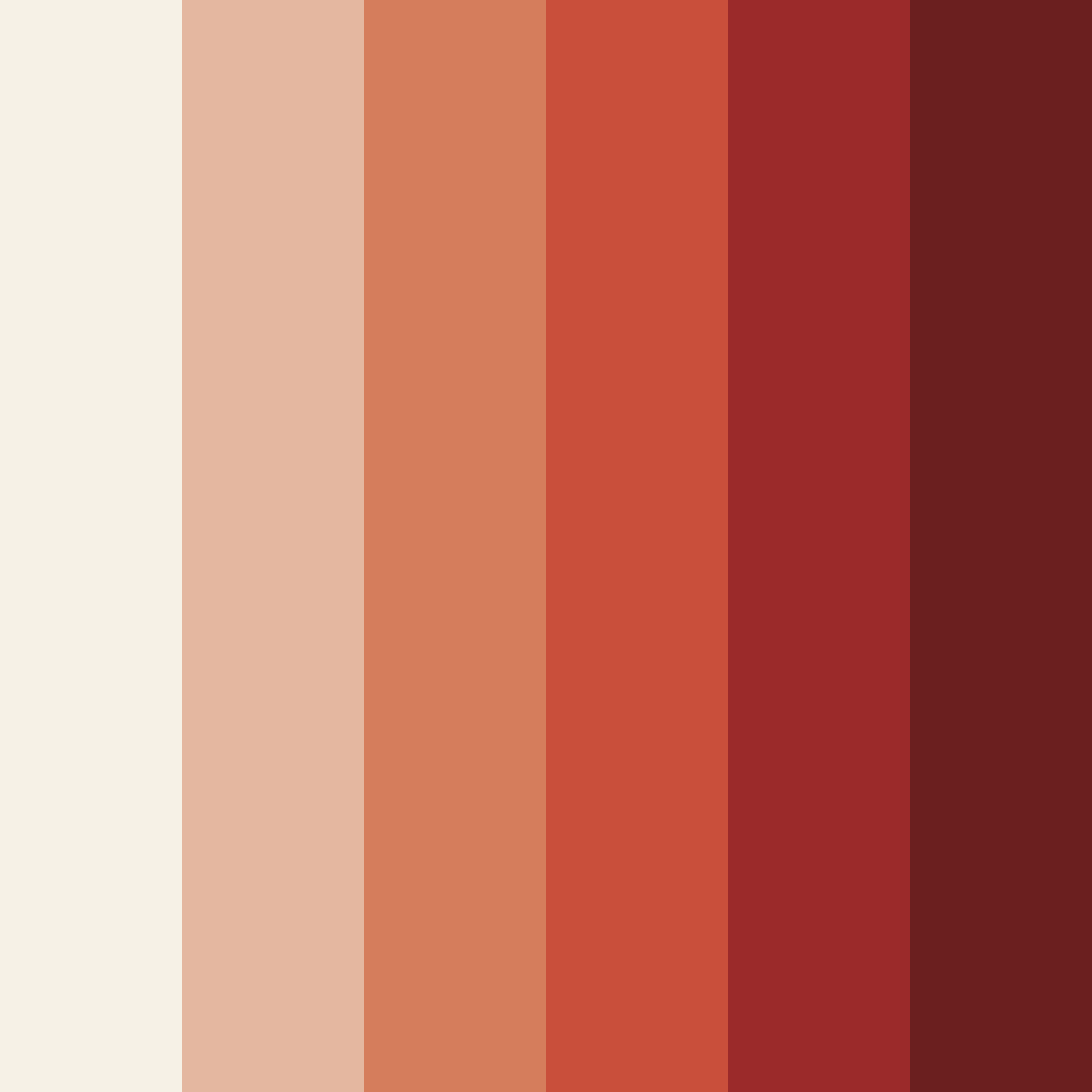 Download contrasting red color palette PNG image (square)