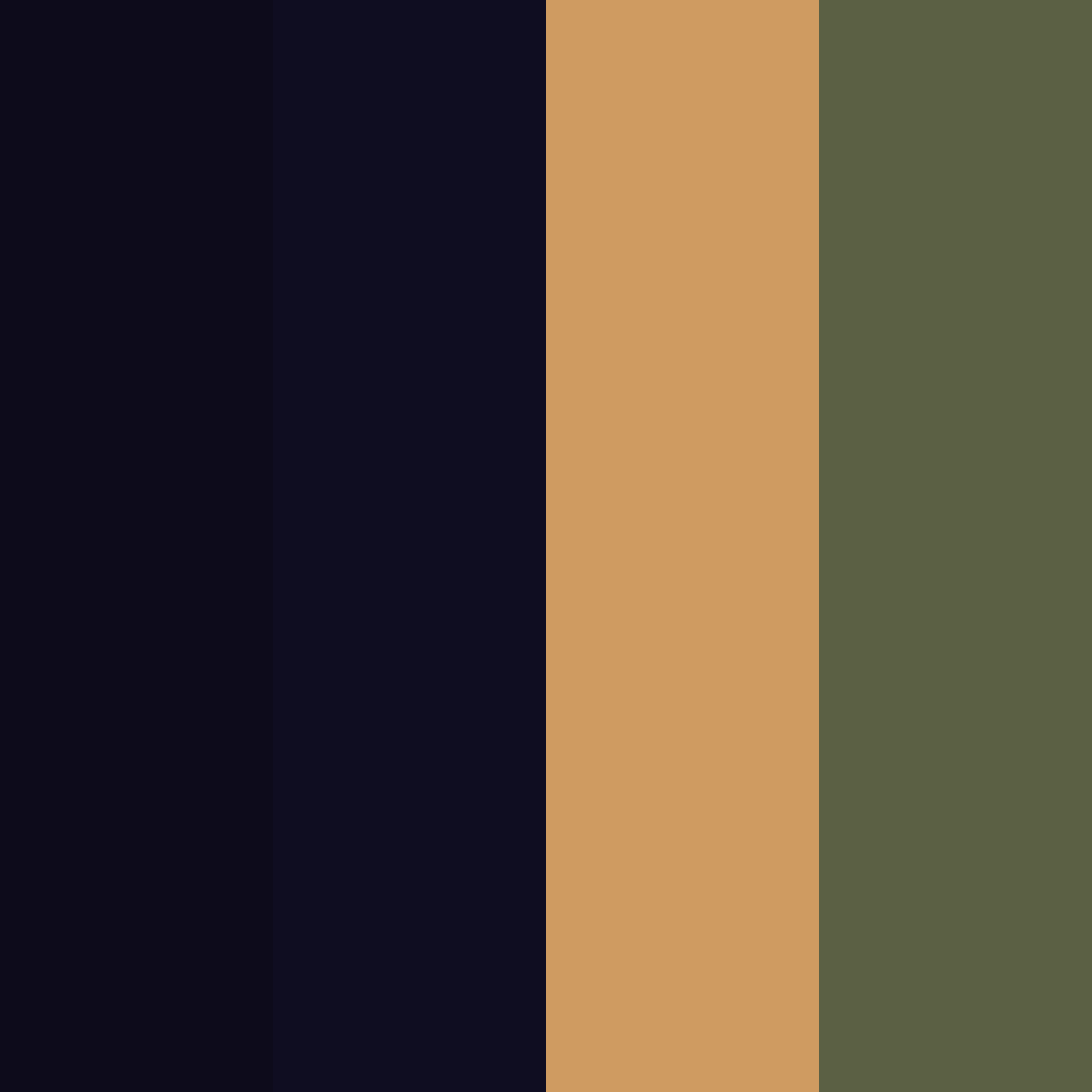 Download desert sunset color palette PNG image (square)