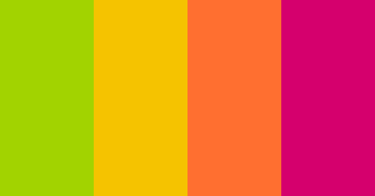 Download bold yellow color palette PNG image (landscape)