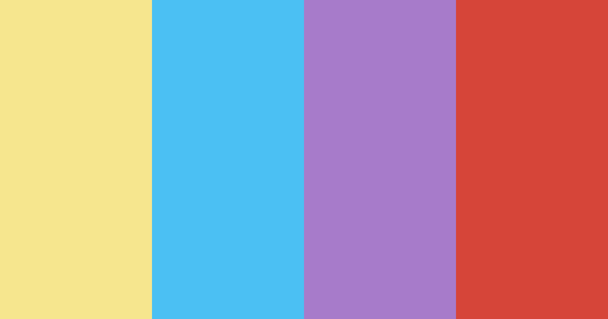 Download bright rainbow color palette PNG image (landscape)