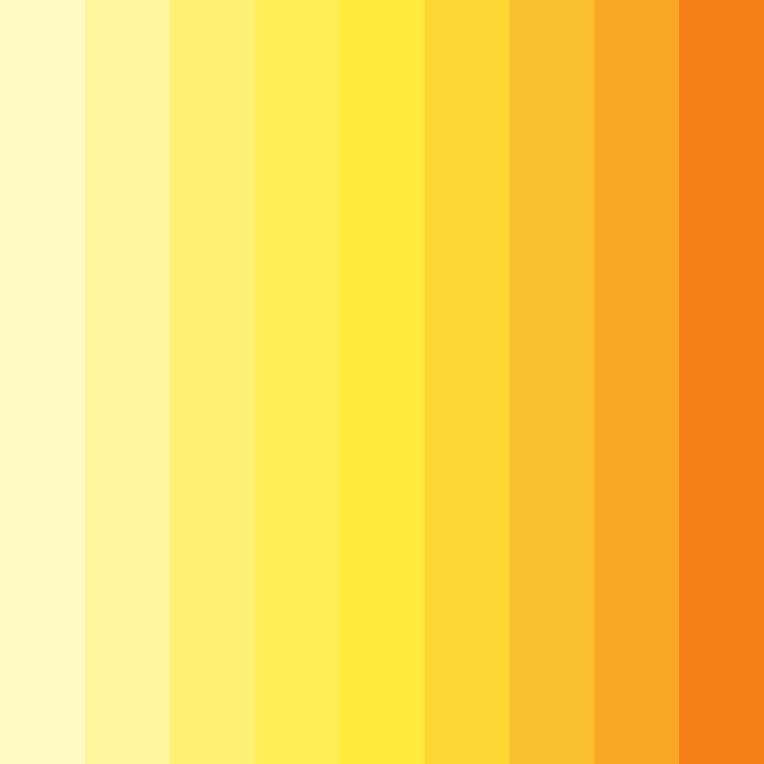 Download bright yellow color palette PNG image (square)