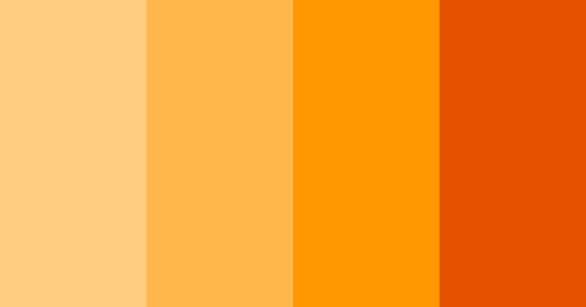 Download bright orange color palette PNG image (landscape)