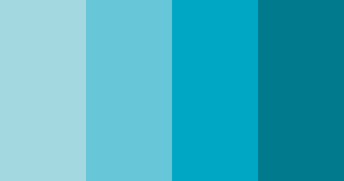 Download blue oasis color palette PNG image (landscape)