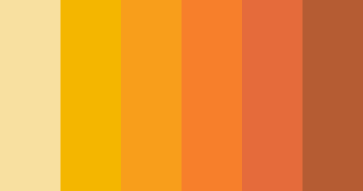 Download warm orange color palette PNG image (landscape)