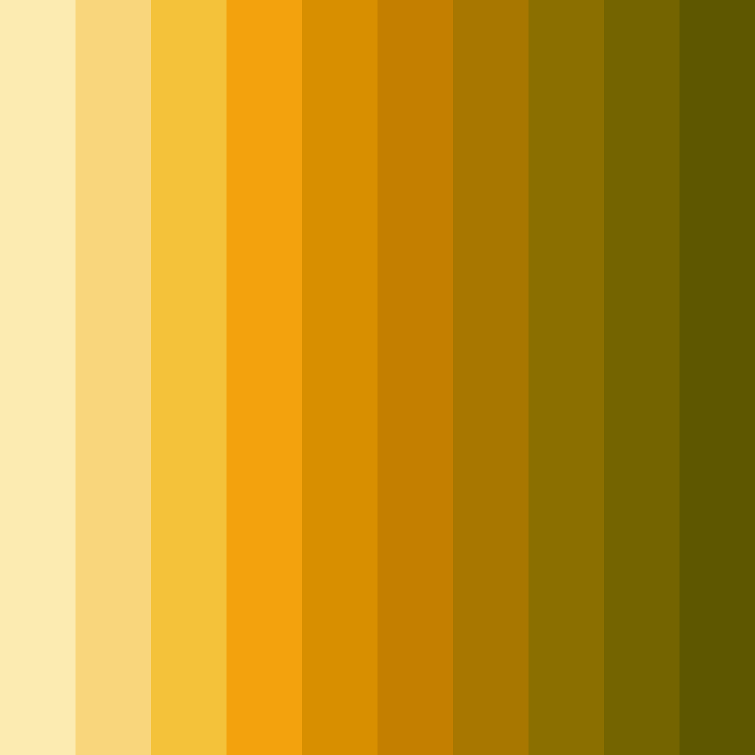 Download golden sunset color palette PNG image (square)