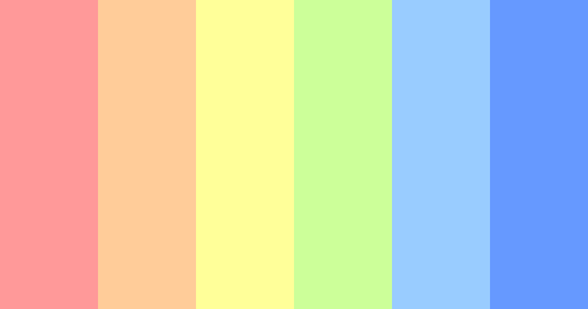 Download rainbow blue color palette PNG image (landscape)