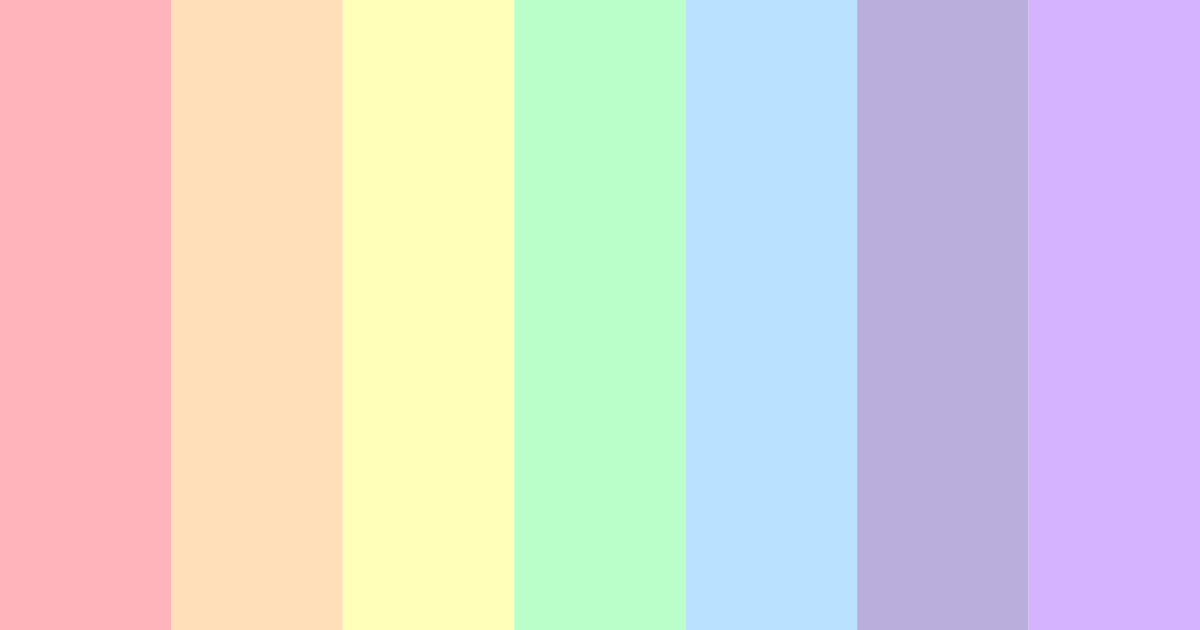 Download colorful rainbow color palette PNG image (landscape)
