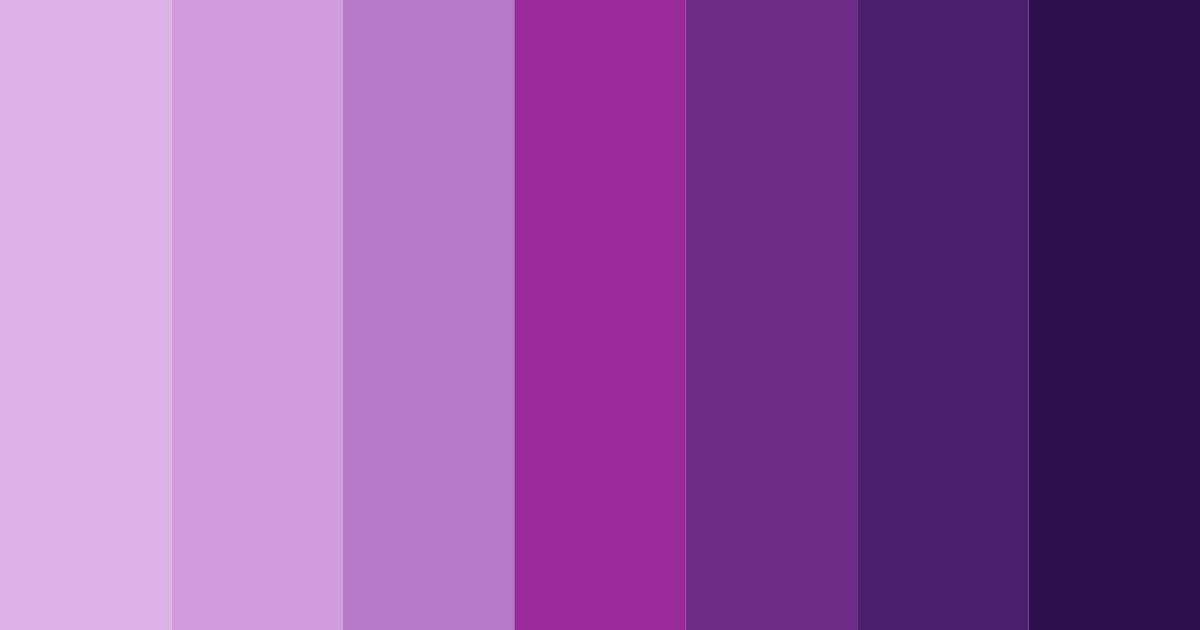 Download whimsical amethyst dreams color palette PNG image (landscape)