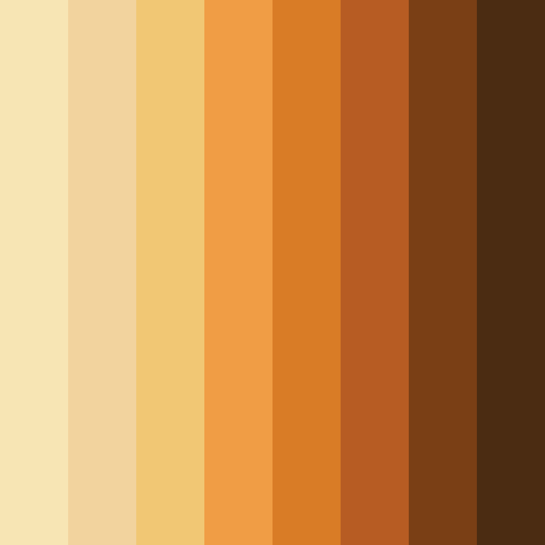 Download amber harvest color palette PNG image (square)