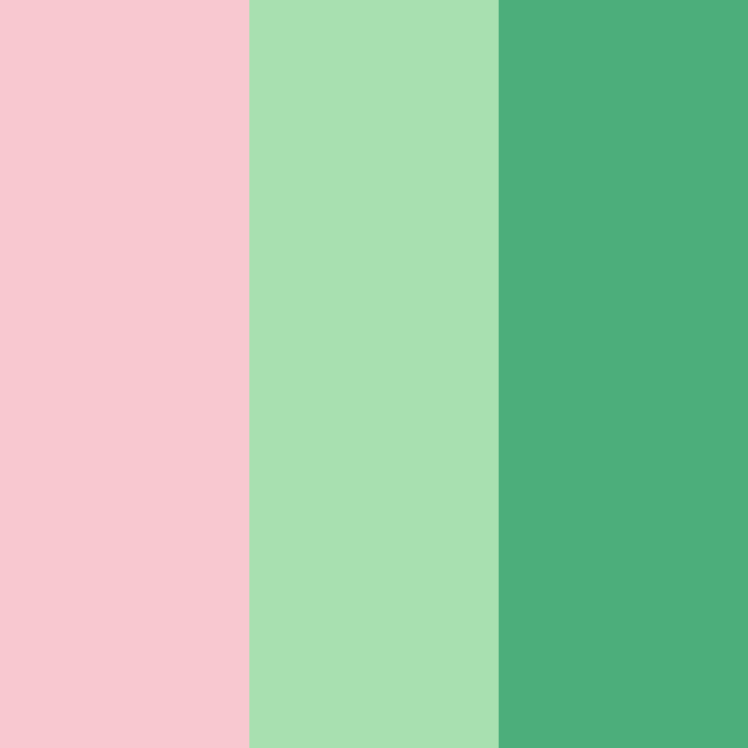 Download pink and green delight color palette PNG image (square)
