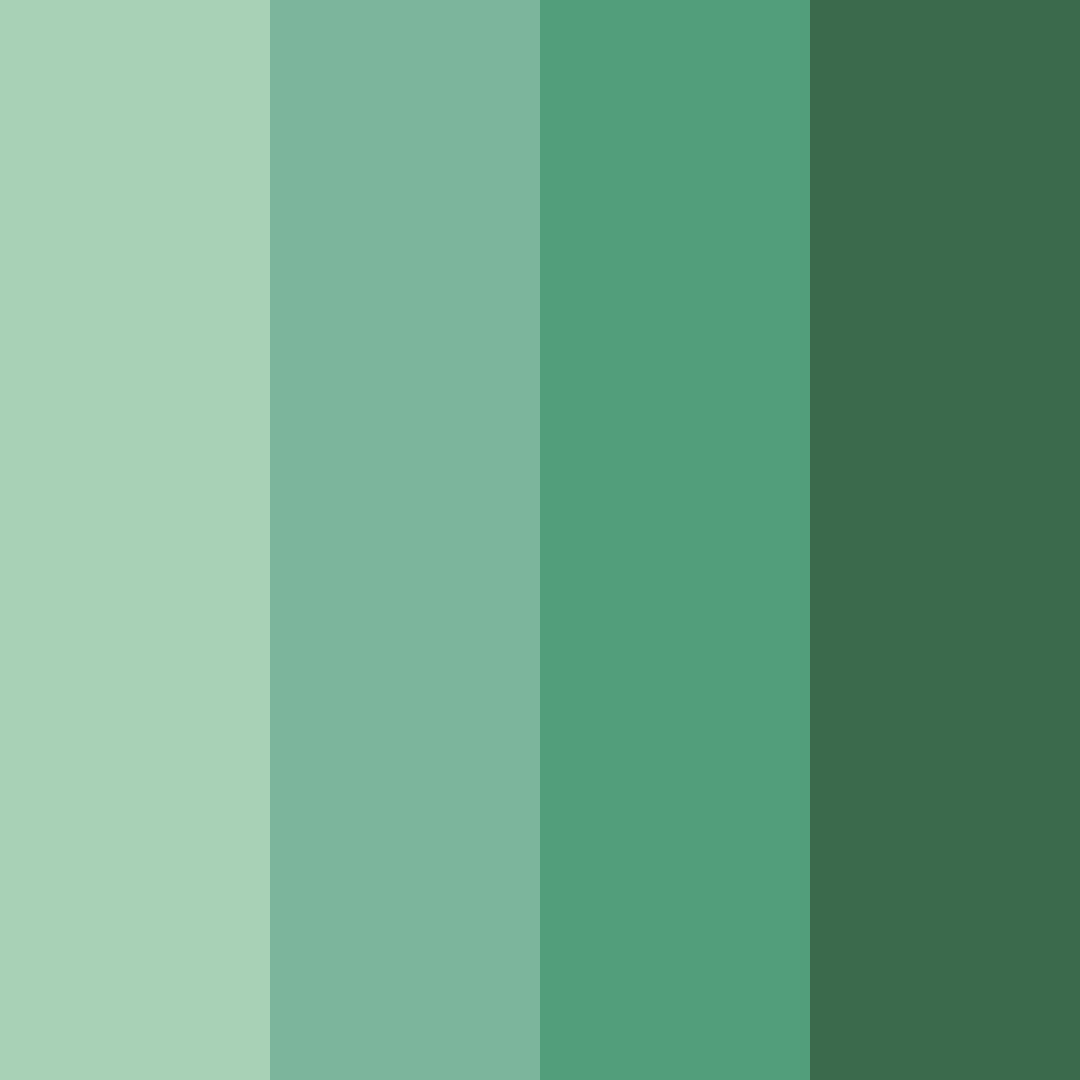 Download serene forest whisper color palette PNG image (square)