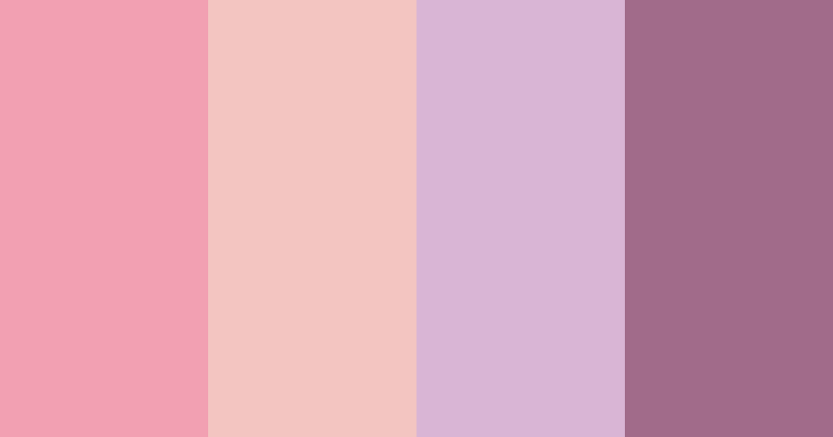 Download cherry blossom reverie color palette PNG image (landscape)
