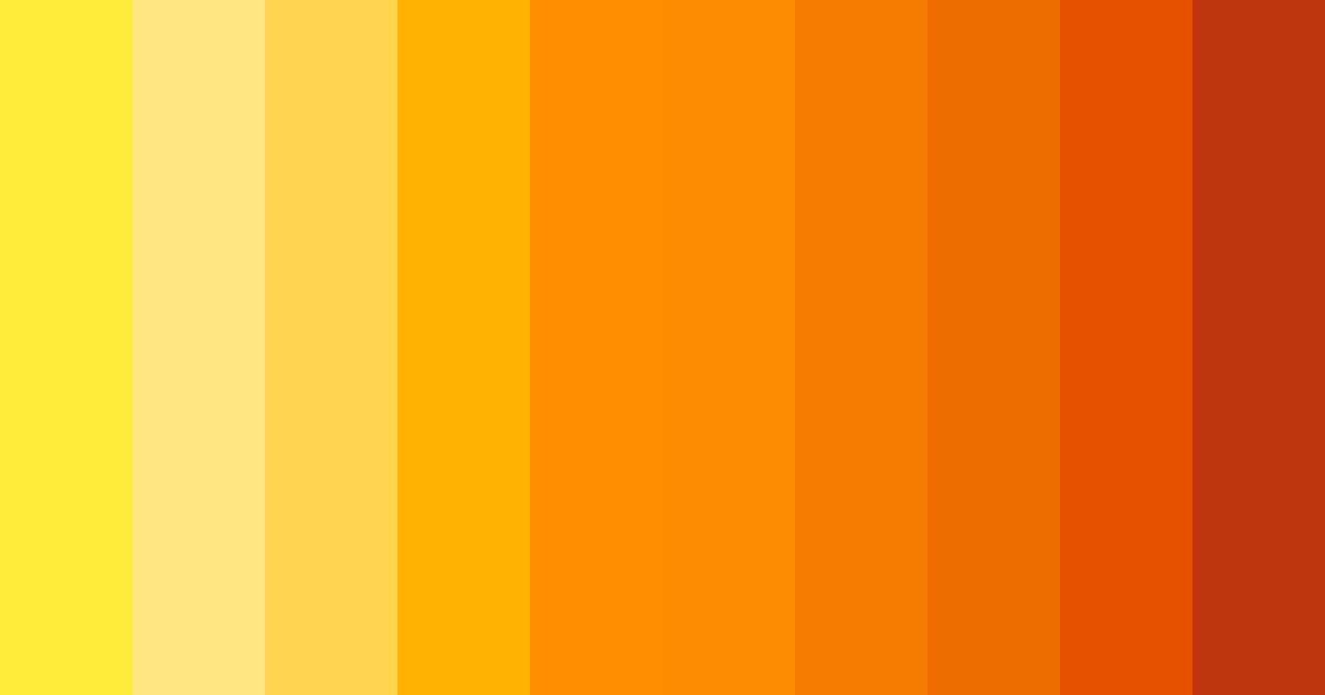 Download golden ember sunrise color palette PNG image (landscape)