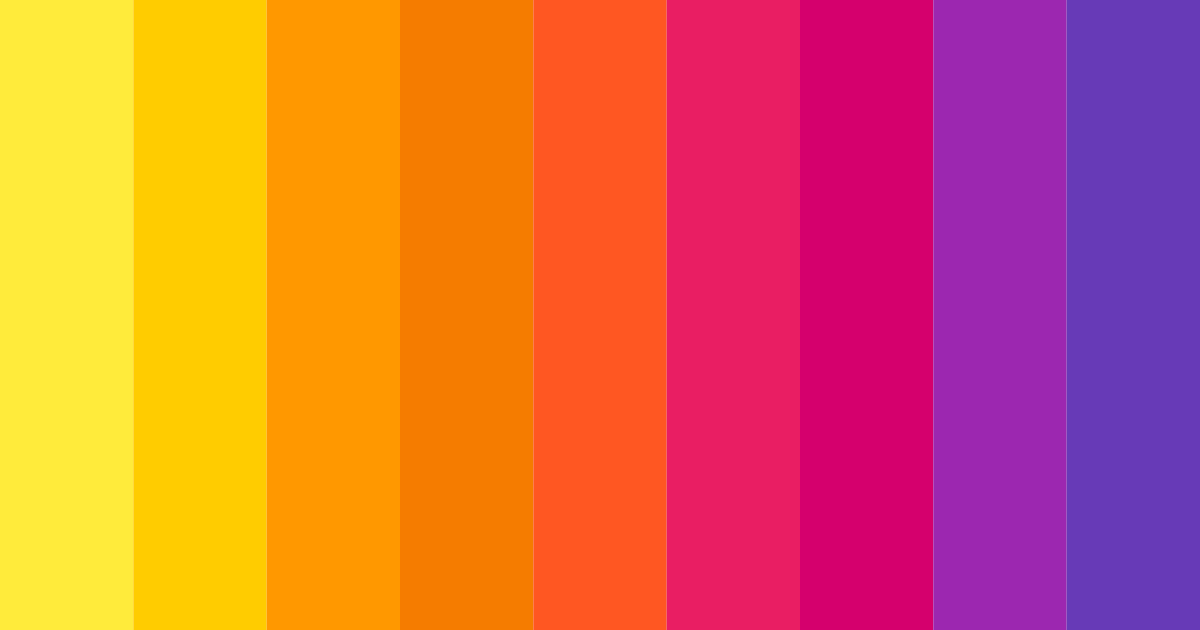 Download vivid carnival color palette PNG image (landscape)