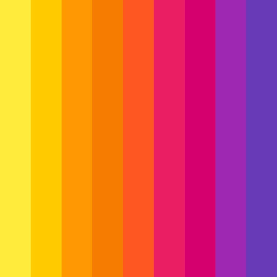 Download vivid carnival color palette PNG image (square)