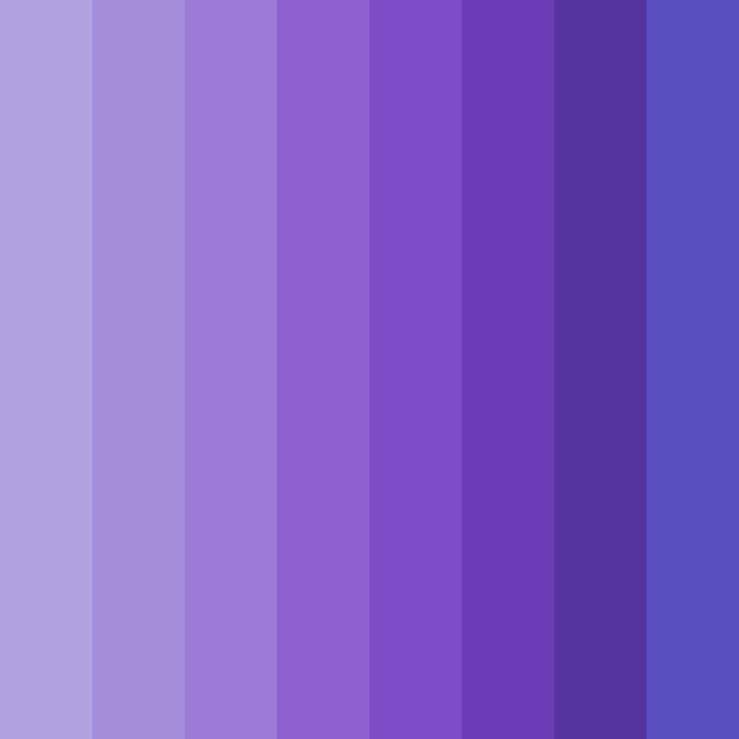 Download shades of purple color palette PNG image (square)
