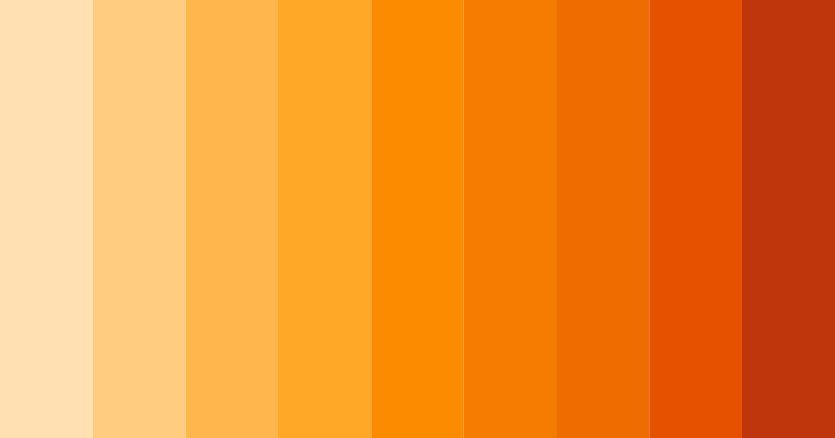 Download citrus sunset color palette PNG image (landscape)