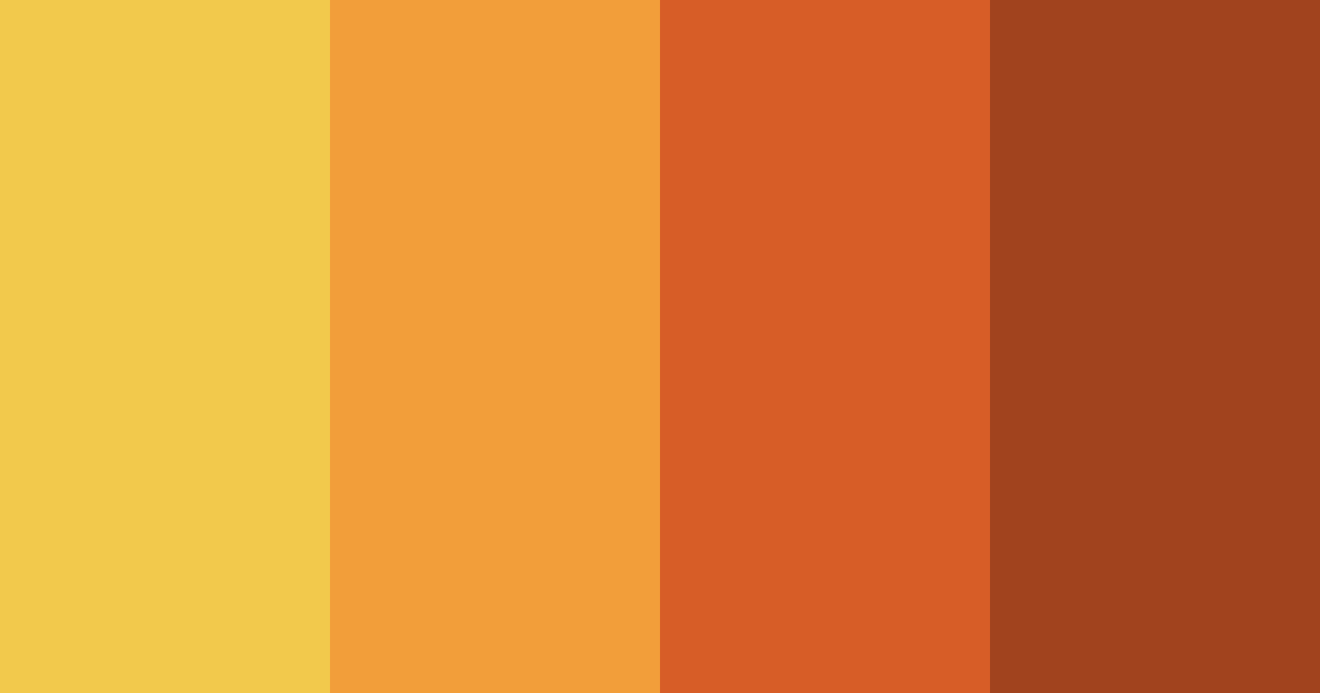 Download golden ember harmony color palette PNG image (landscape)