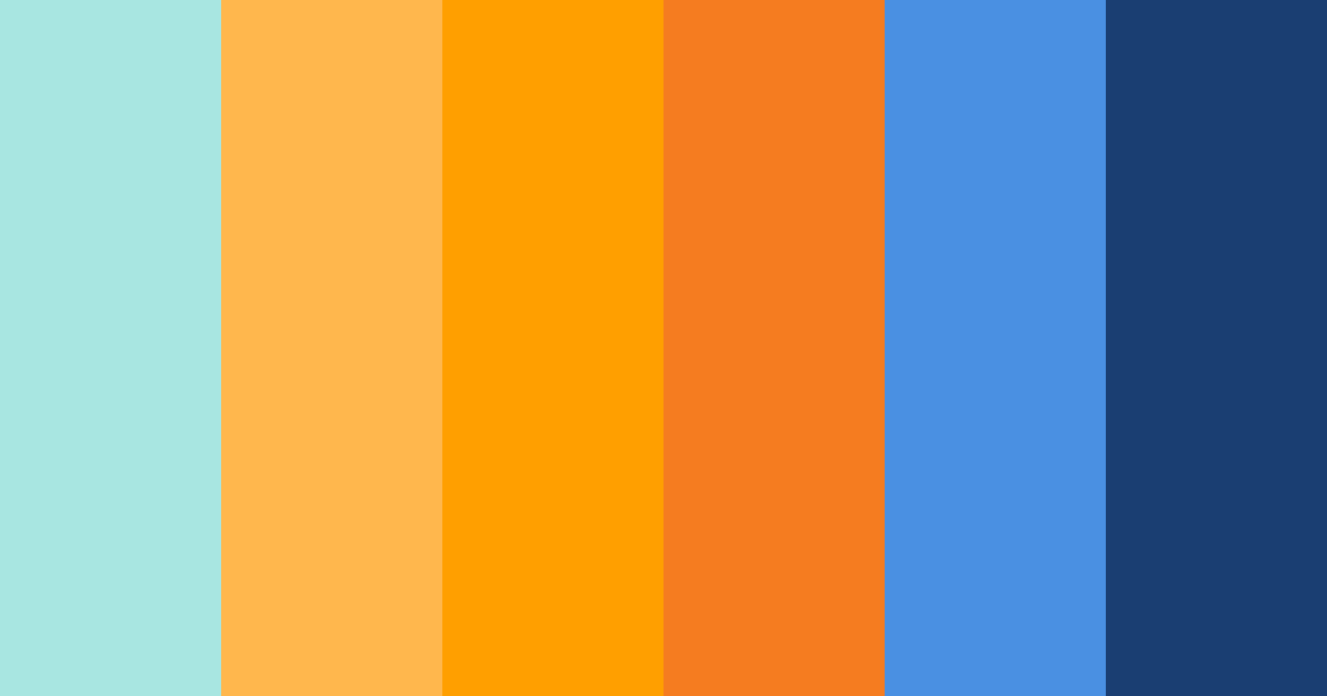 Download tropical sunrise color palette PNG image (landscape)