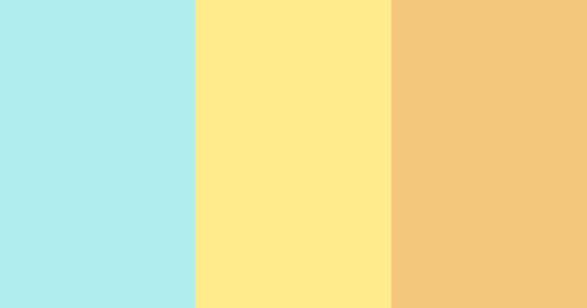 Download blue green yellow sunshine color palette PNG image (landscape)