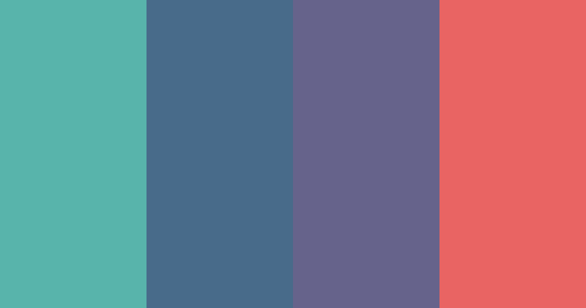 Download minty sunset color palette PNG image (landscape)