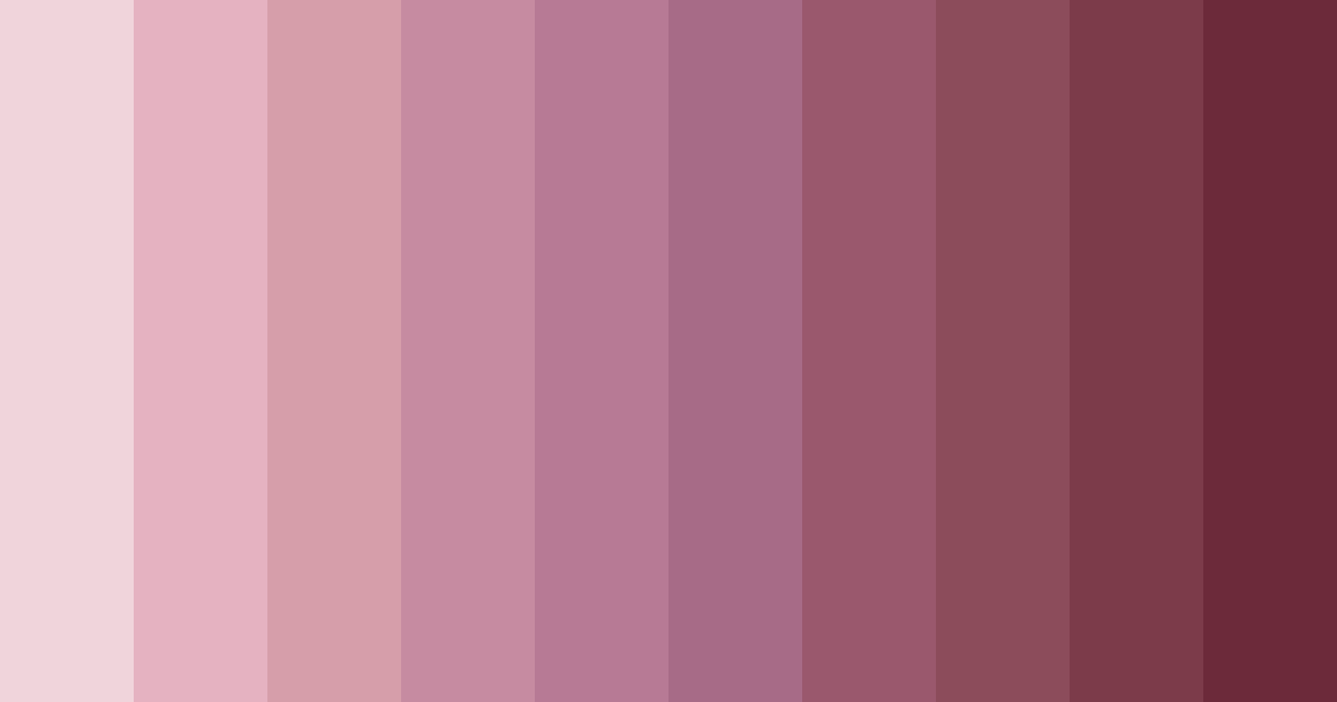 Download rose shades color palette PNG image (landscape)