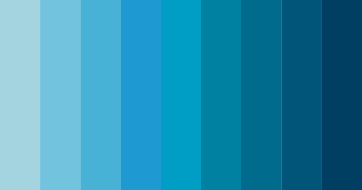 Download aqua cascade color palette PNG image (landscape)