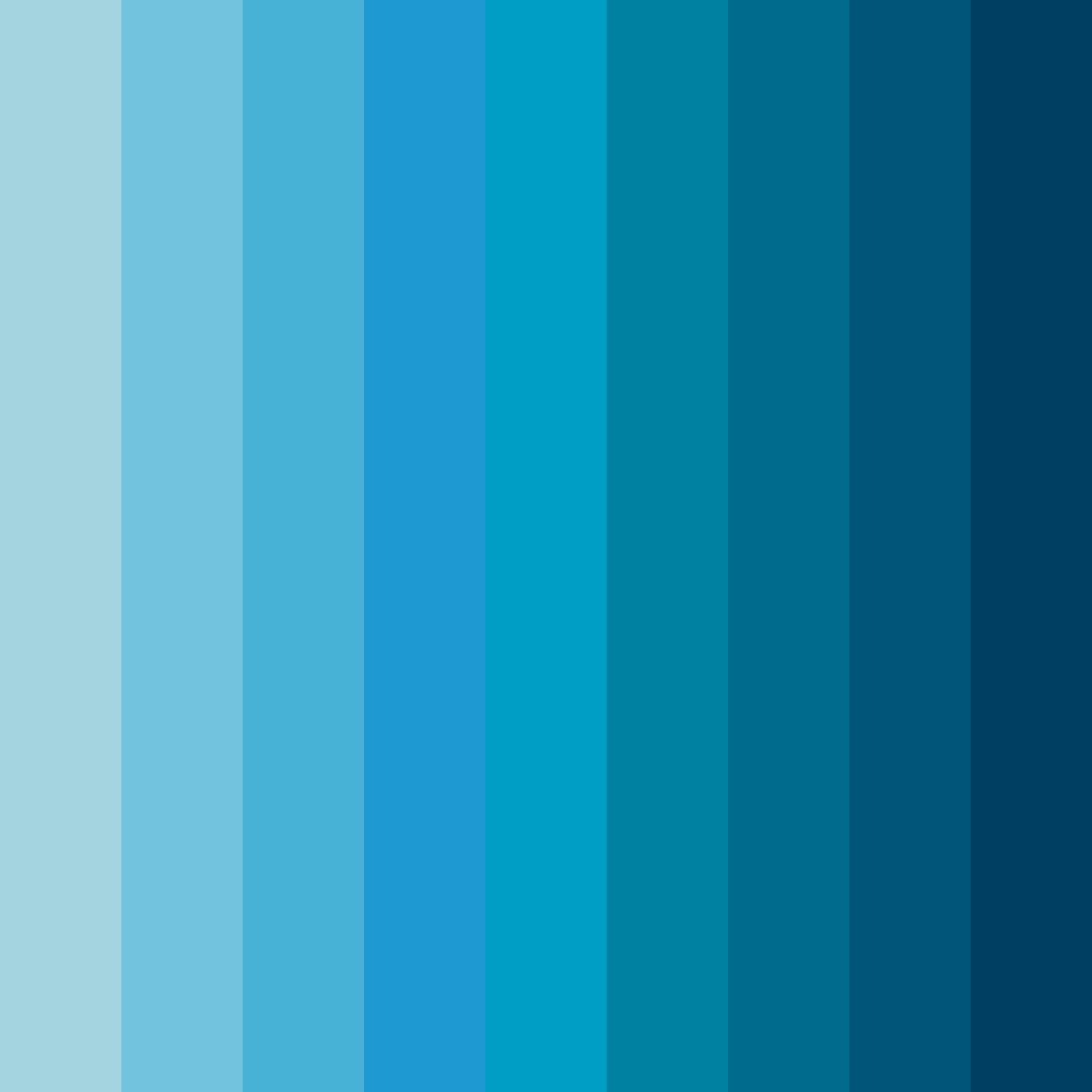 Download aqua cascade color palette PNG image (square)