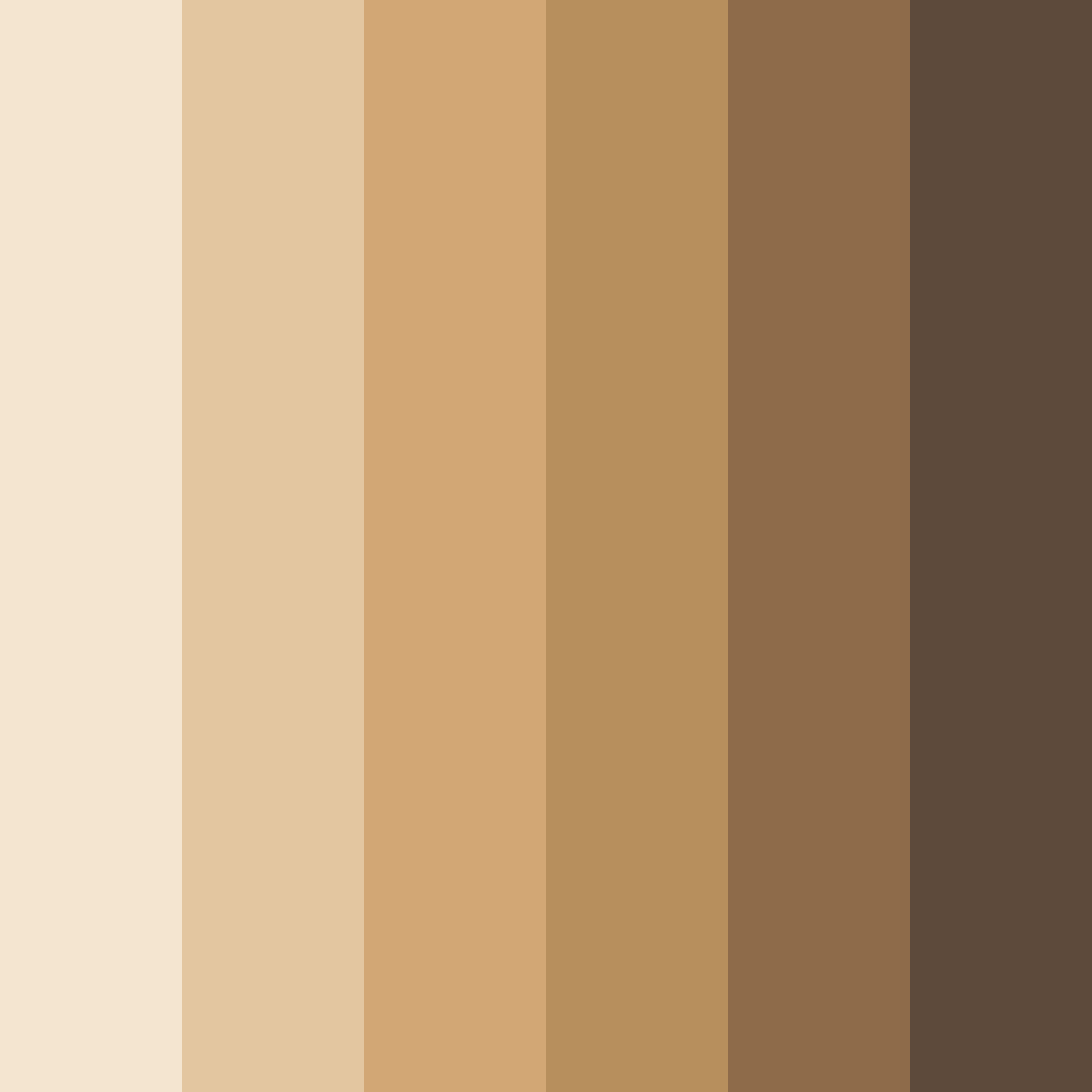 Download shades of beige color palette PNG image (square)
