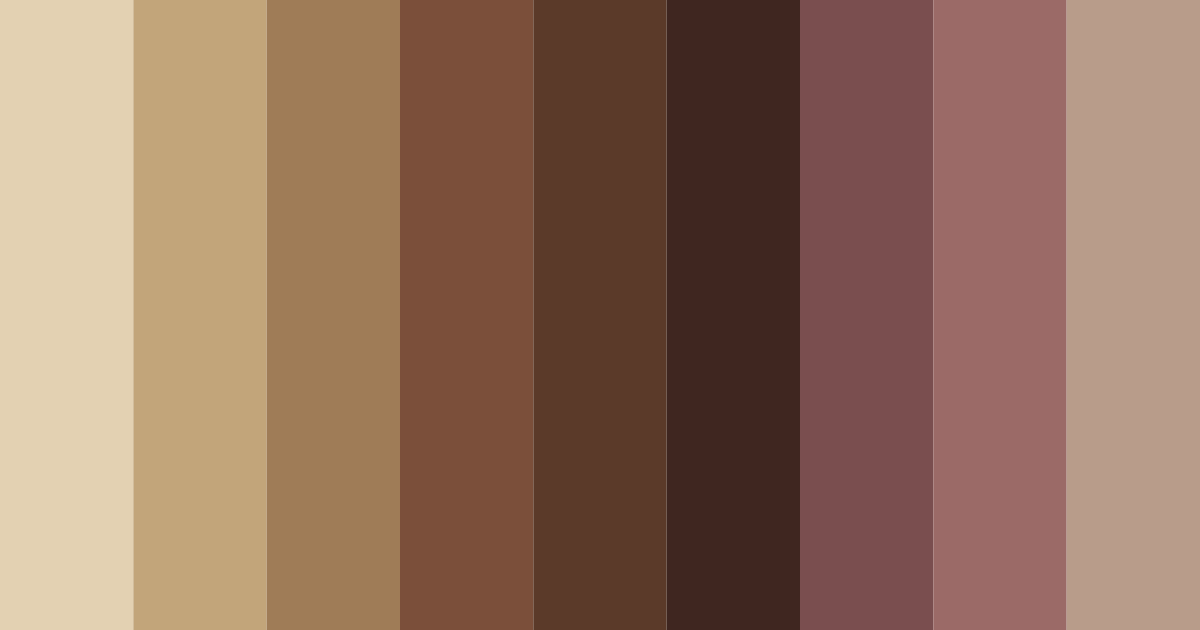 Download brown woods color palette PNG image (landscape)