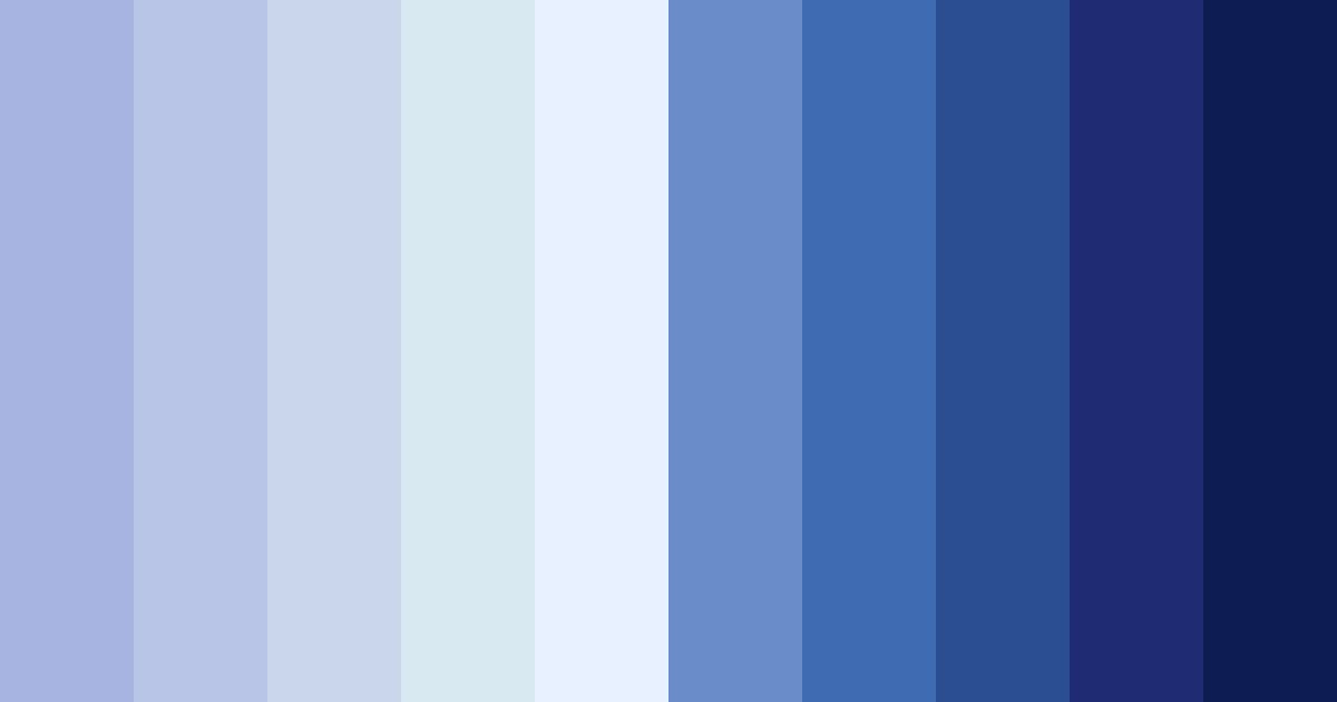 Download midnight serenade color palette PNG image (landscape)