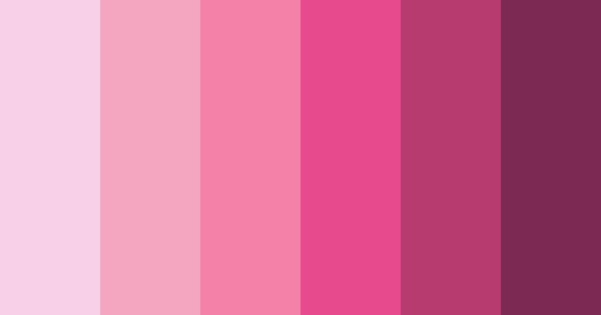 Download vibrant pink bliss color palette PNG image (landscape)