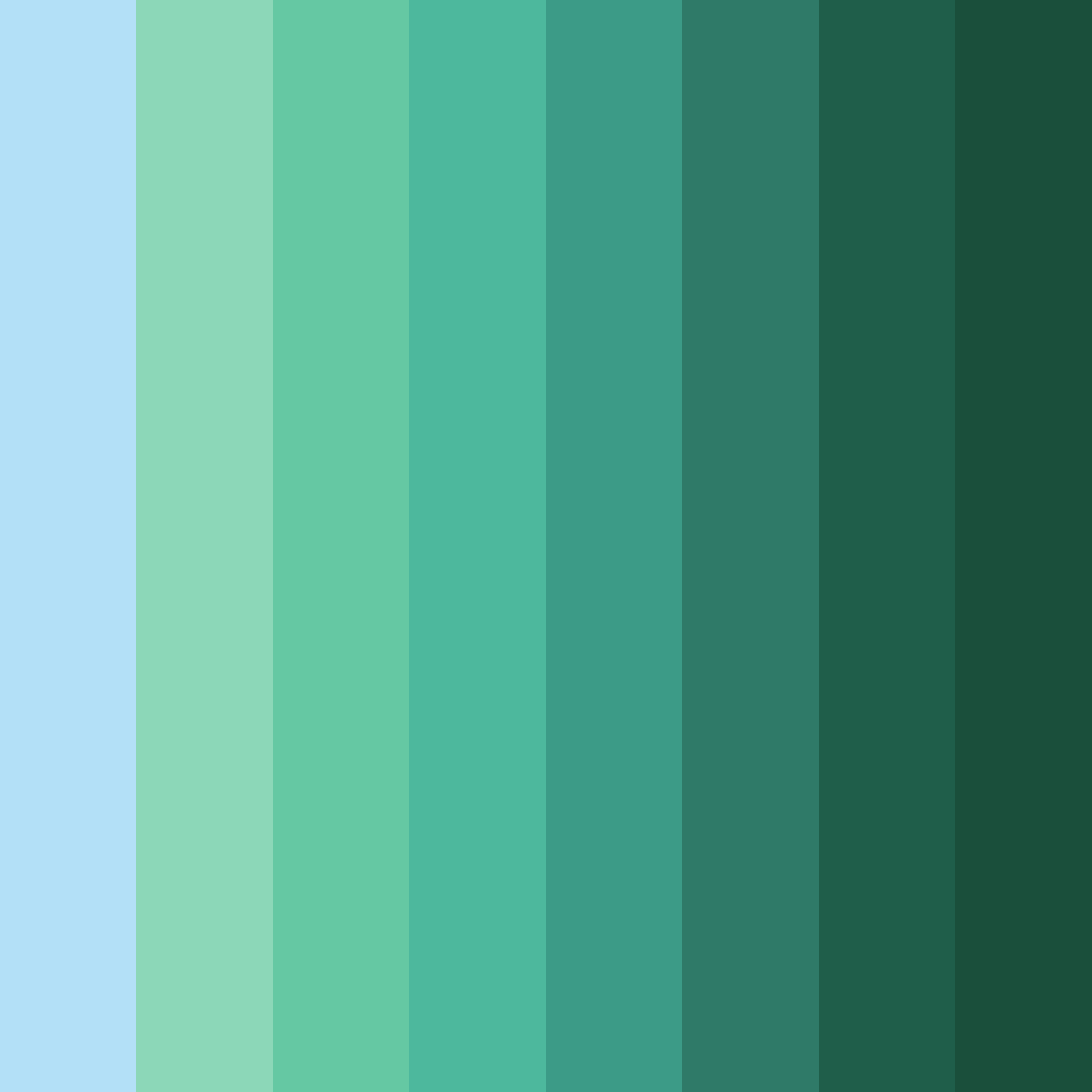Download jade river serenity color palette PNG image (square)