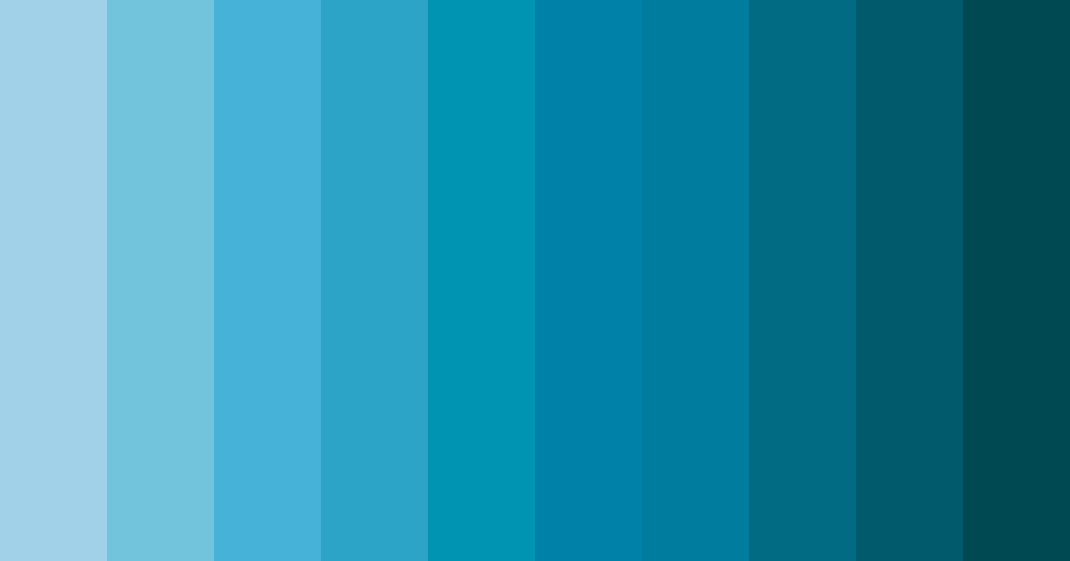 Download tropical lagoon color palette PNG image (landscape)