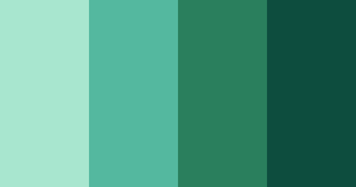 Download vivid green dream color palette PNG image (landscape)