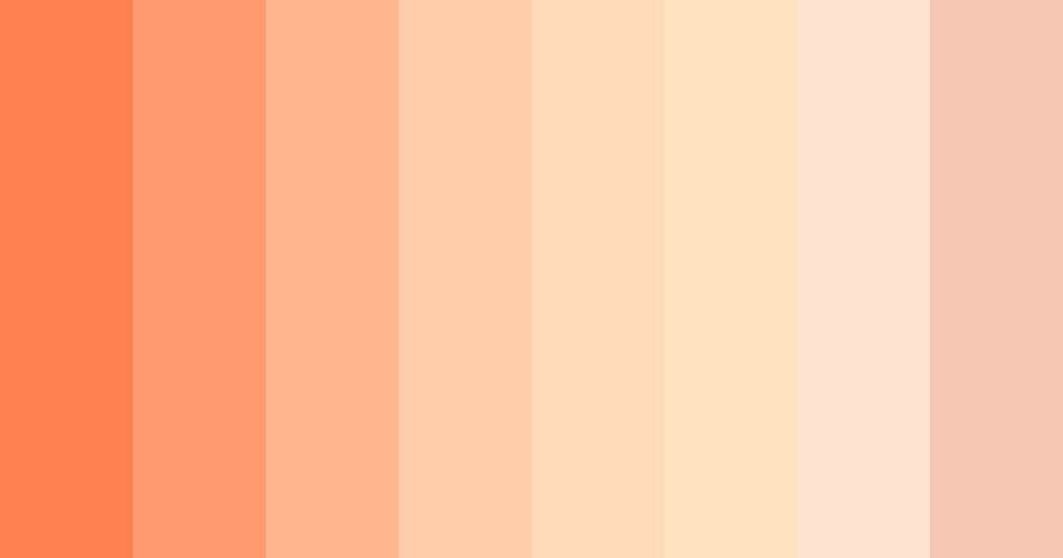 Download coral sunset color palette PNG image (landscape)