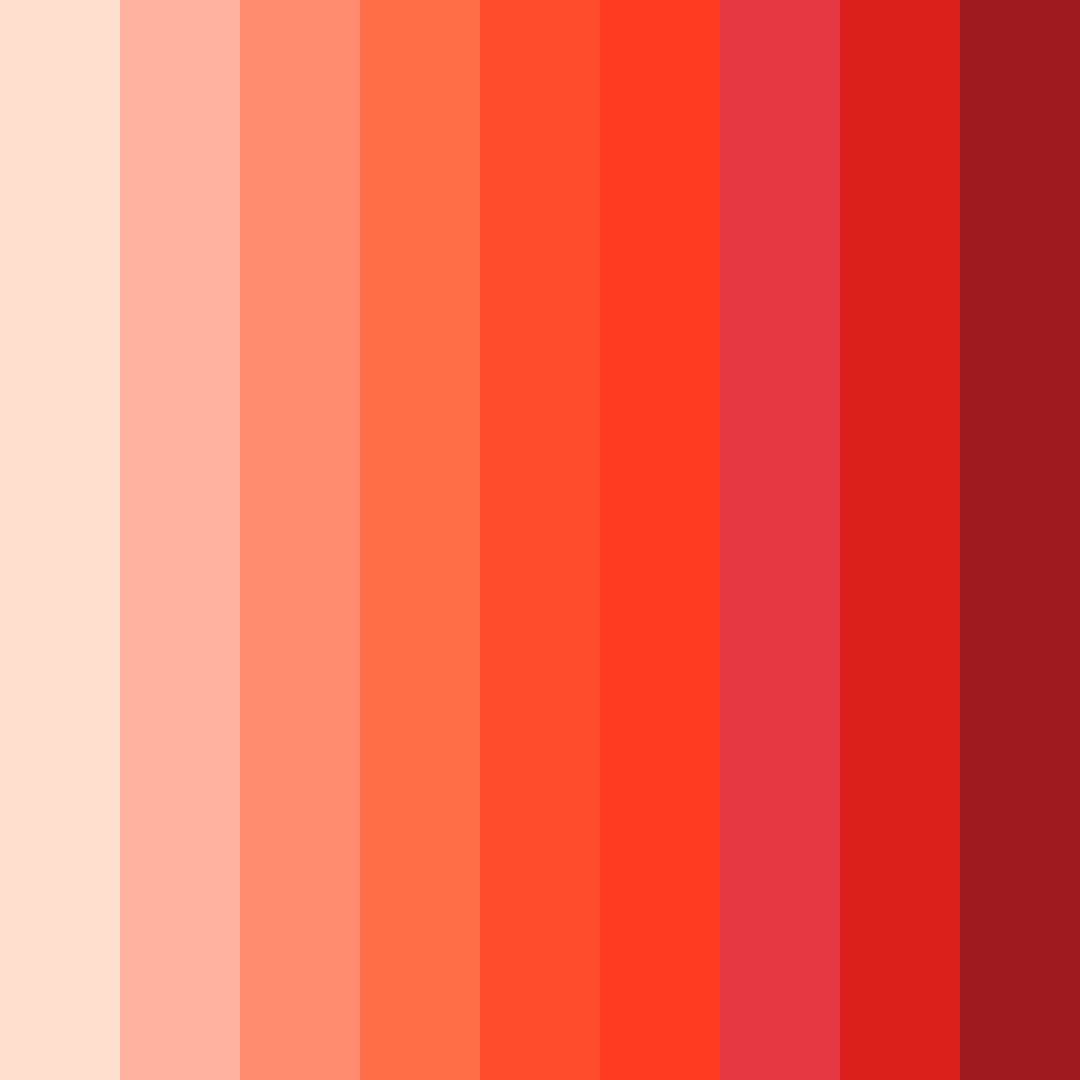 Download tangerine dreams color palette PNG image (square)