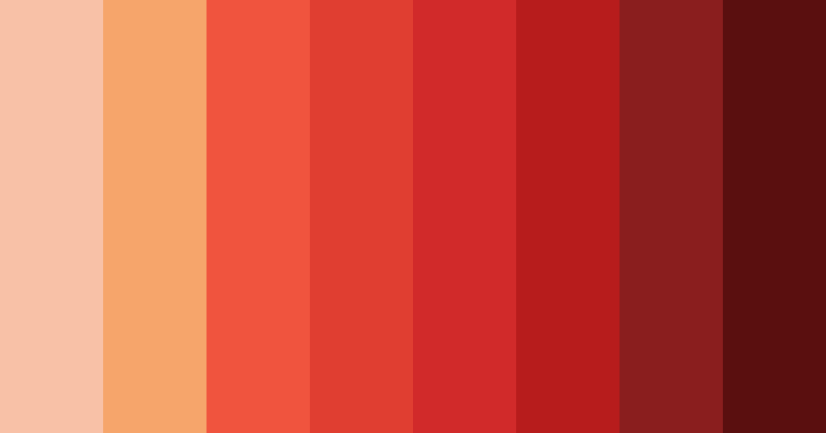 Download coral dawn symphony color palette PNG image (landscape)