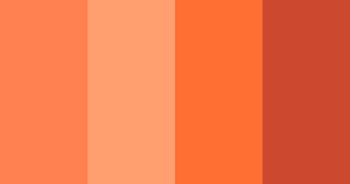 Download coral fire color palette PNG image (landscape)