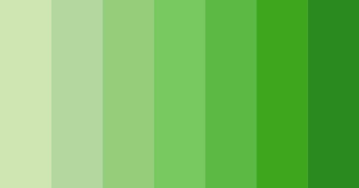 Download garden fresh greens color palette PNG image (landscape)