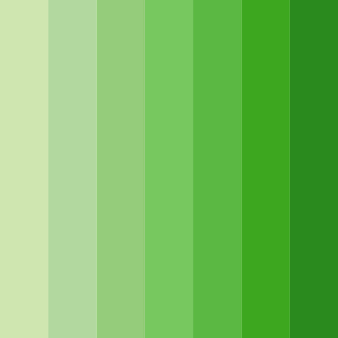 Download garden fresh greens color palette PNG image (square)