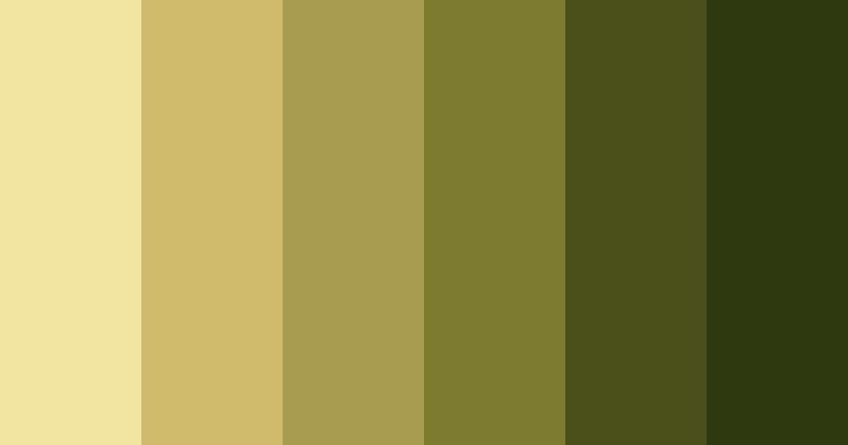 Download olive shades color palette PNG image (landscape)
