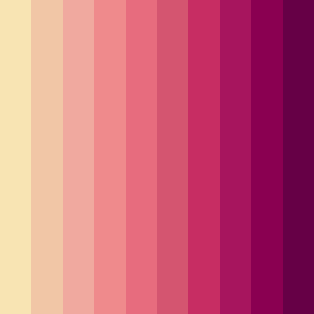 Download blushing sunset color palette PNG image (square)