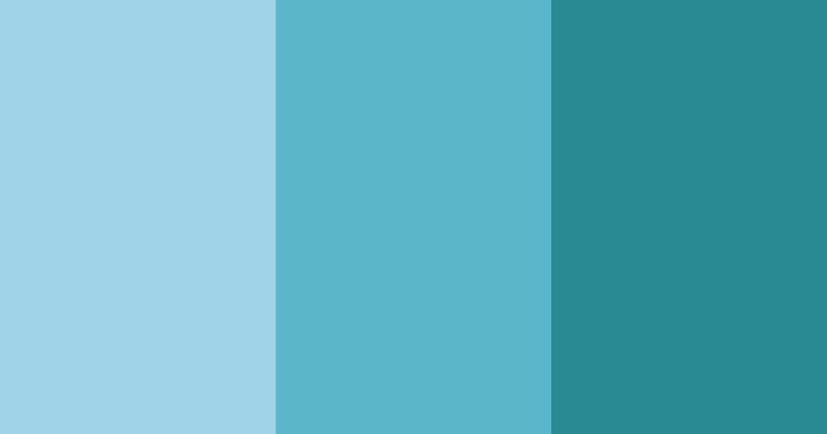 Download teal dreams color palette PNG image (landscape)