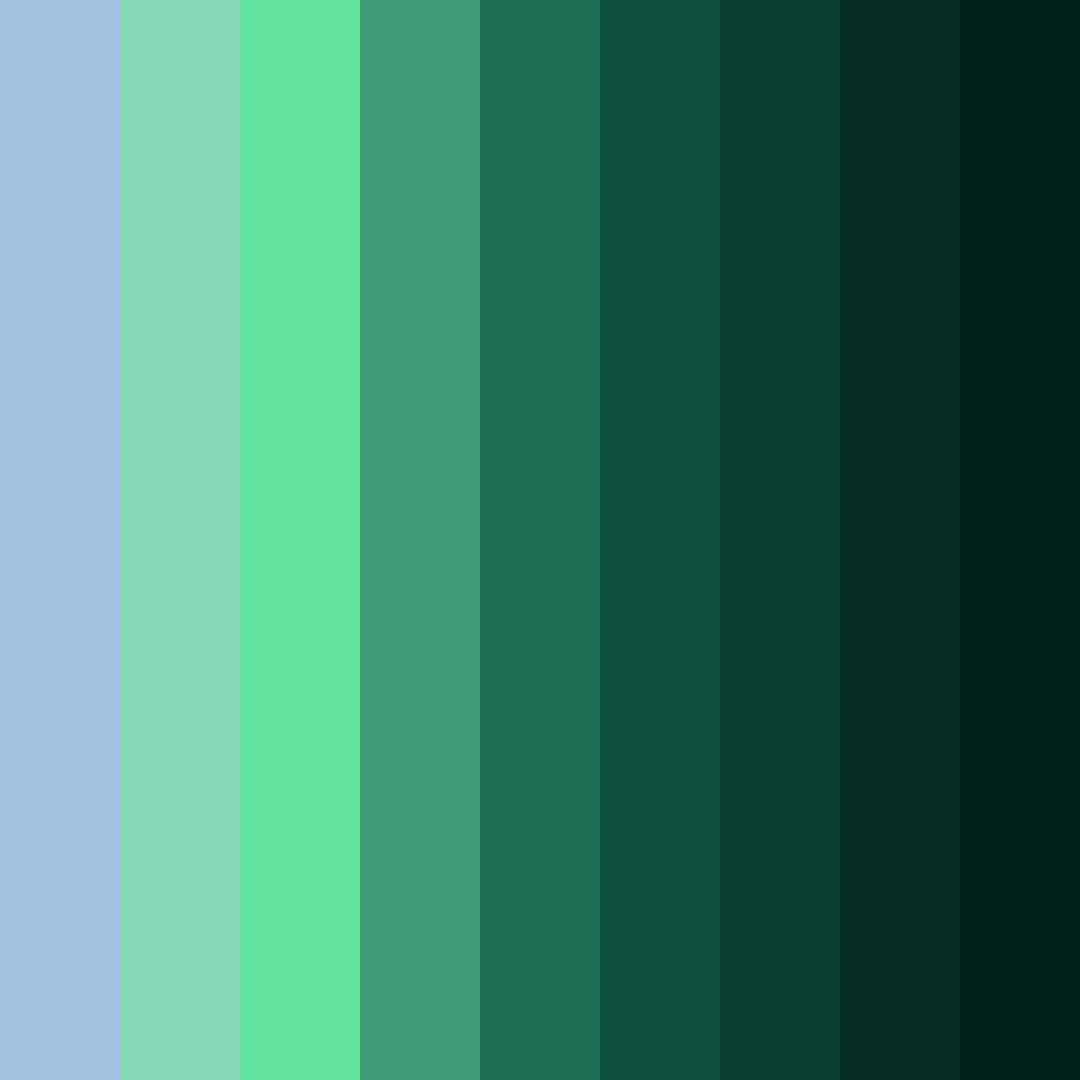 Download aqua verdant dreamscape color palette PNG image (square)