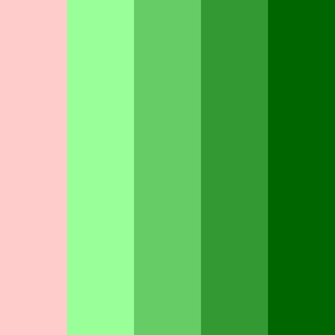 Download blushing forest color palette PNG image (square)