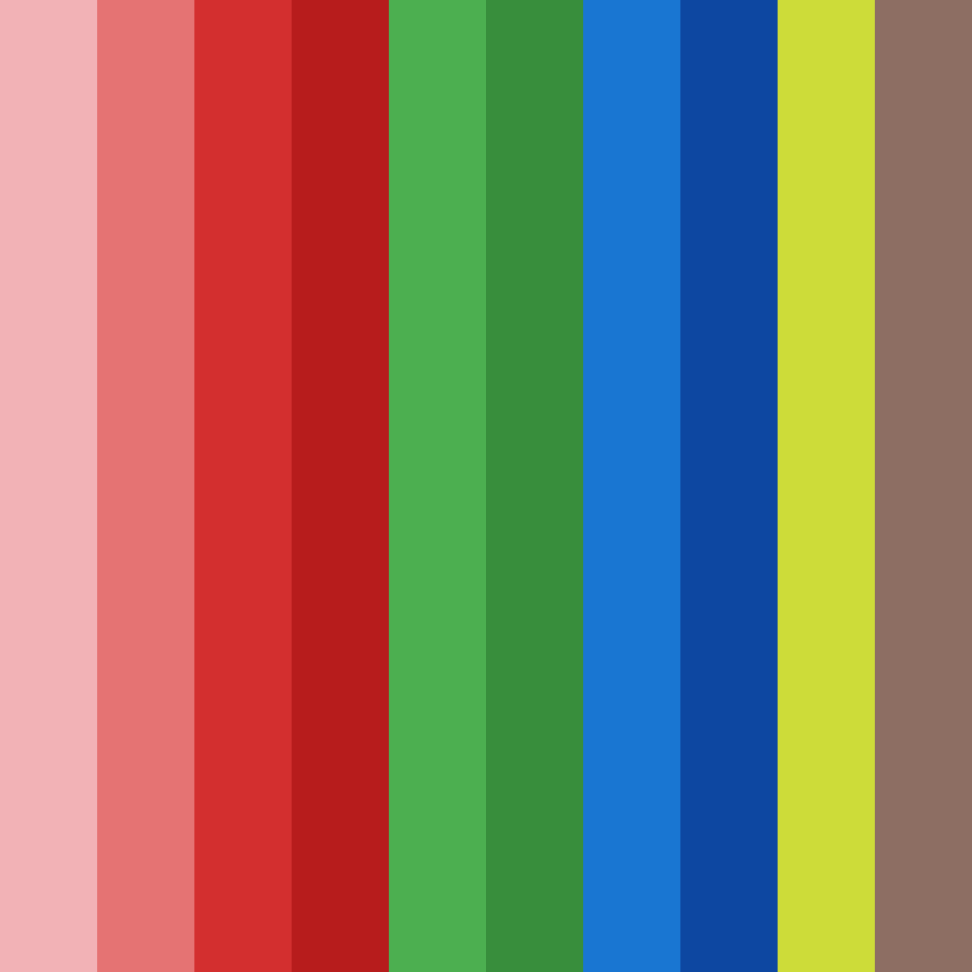 Download elegant red color palette PNG image (square)