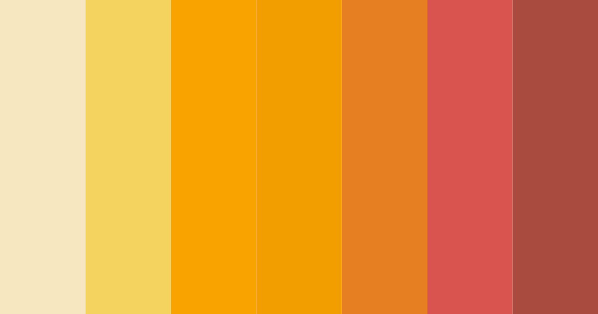 Download warm yellow color palette PNG image (landscape)