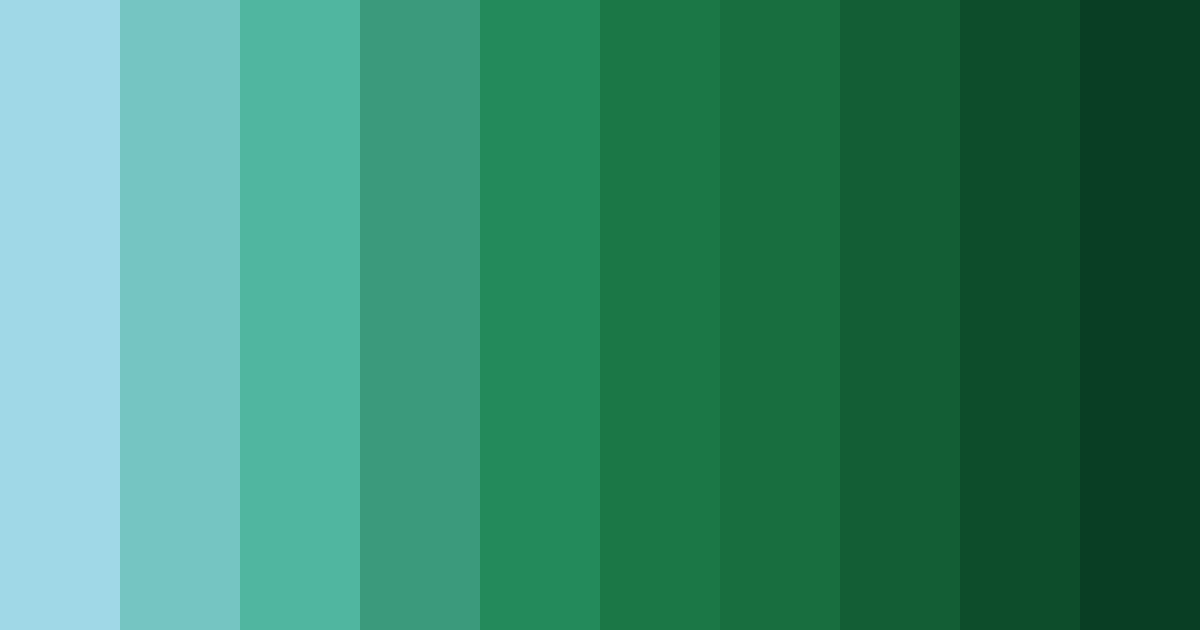 Download blue green serenity color palette PNG image (landscape)