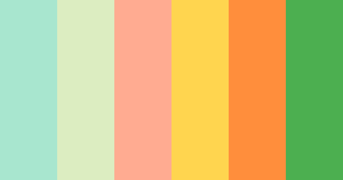 Download verdant harmony color palette PNG image (landscape)